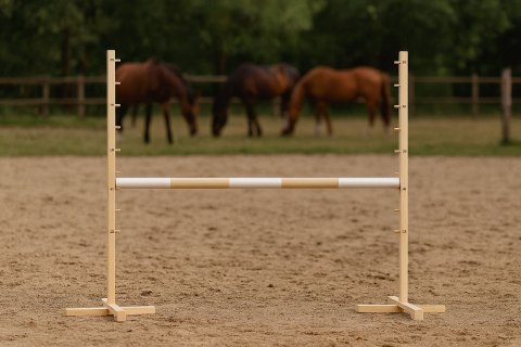 Belka do przeszkody do skakania na Hobby Horse - beżowa - 120 cm