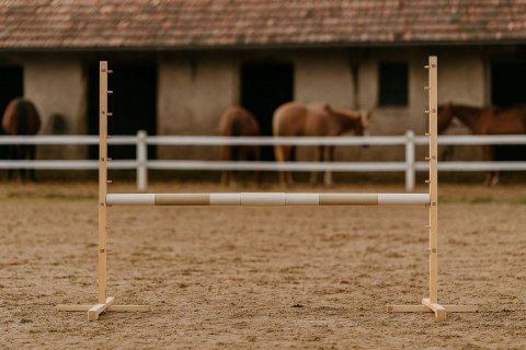 Belka do przeszkody do skakania na Hobby Horse - beżowa - 160 cm