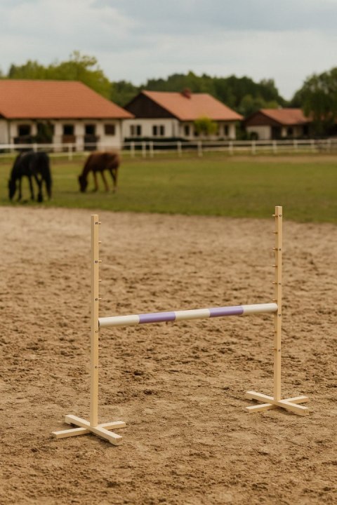 Belka do przeszkody do skakania na Hobby Horse - fioletowa - 120 cm