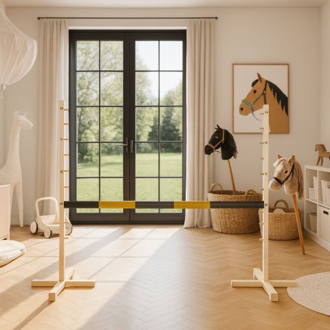 Przeszkoda skokowa do Hobby Horse 120cm, belka czarno-złota