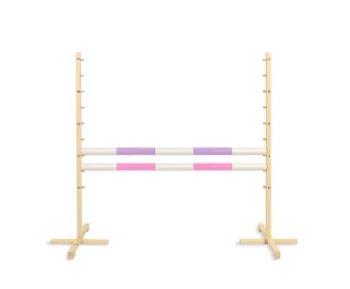 Przeszkoda Skokowa Do Hobby Horse 120Cm, Dwie Belki - Jasny Fiolet I Jasny Róż