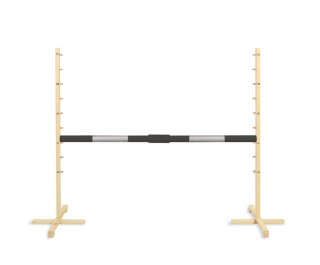 Przeszkoda Skokowa Do Hobby Horse 160Cm, H-120 Cm, Belka Czarno-Srebrna