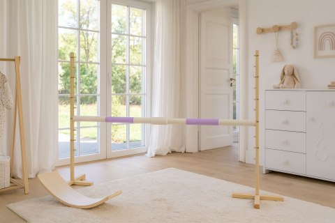 Przeszkoda Skokowa Do Hobby Horse 160Cm, H-120 Cm, Belka Jasny Fiolet