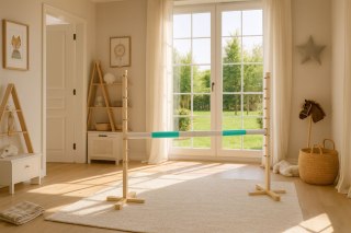 Przeszkoda Skokowa Do Hobby Horse 160Cm, H-120 Cm, Belka Miętowa