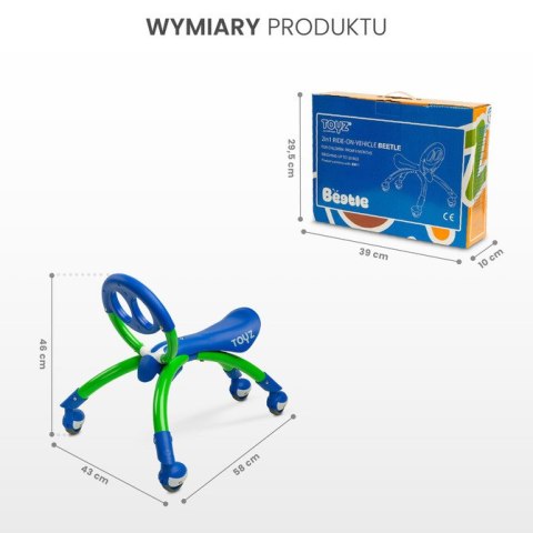 Jeździk Beetle Green