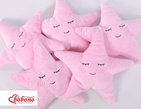Poduszka Little STAR z grzechotką- różowa