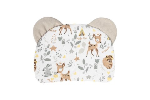 KOKON VELVET BIAŁY LEŚNA PRZYGODA 80x45 + PODUSZKA