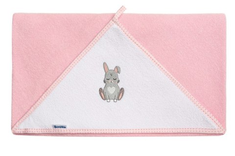 OKRYCIE KĄPIELOWE FROTTE 100X100 KRÓLICZEK RÓŻOWY