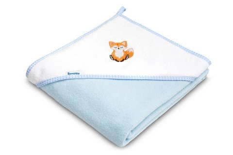 OKRYCIE KĄPIELOWE FROTTE 100X100 LISEK NIEBIESKI