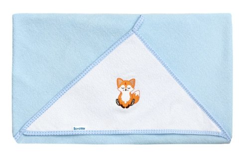 OKRYCIE KĄPIELOWE FROTTE 100X100 LISEK NIEBIESKI