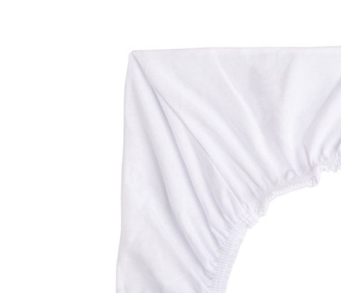 Prześcieradło Do Kołyski Jersey Białe 90X40Cm