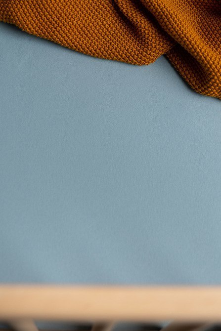 Prześcieradło Bambus Niebieski 140X70