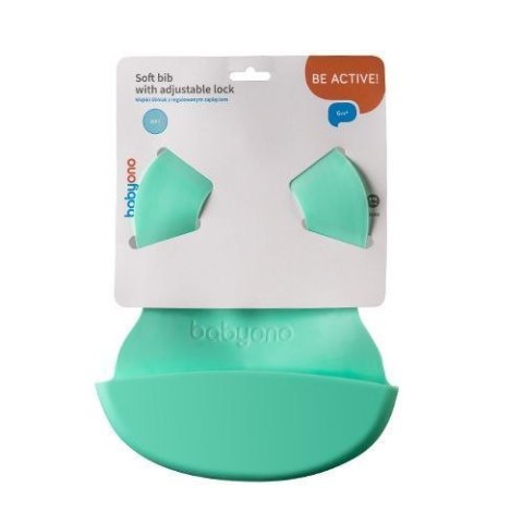 Śliniak Kieszonka Regulowane Zapięcie Miętowy