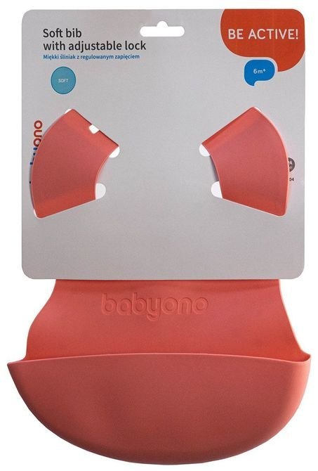 Śliniak Kieszonka Regulowane Zapięcie Różowy