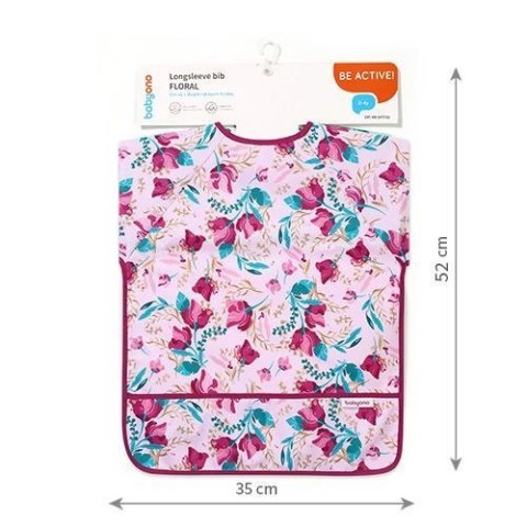 Śliniak Floral Długi Rękaw