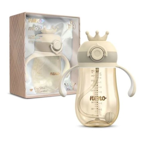 Bidon Mio2 Ze Słomką Kremowy Bab-Bt005