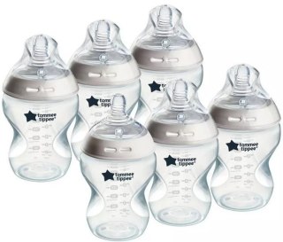 227324 Zestaw butelek Tommee Tippee Natural Start Slow-Flow antykolkowych 260 ml 6 szt