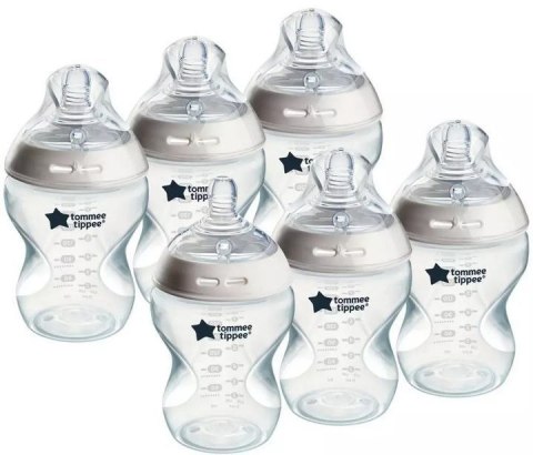 227324 Zestaw butelek Tommee Tippee Natural Start Slow-Flow antykolkowych 260 ml 6 szt