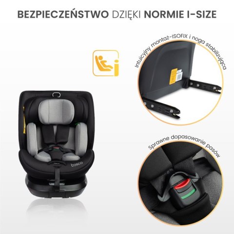 FOTELIK BOSCO I-SIZE BLACK (40-150)