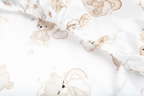 Prześcieradło Drukowane Tęczowy Miś 60 X 120 Cm