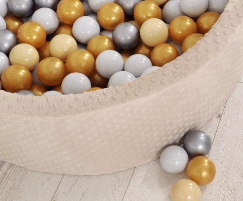 Plastikowe piłeczki do suchego basenu 50szt. - srebrne
