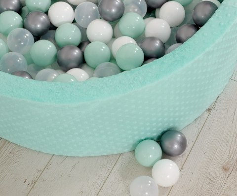 Plastikowe piłeczki do suchego basenu 50szt. - srebrne