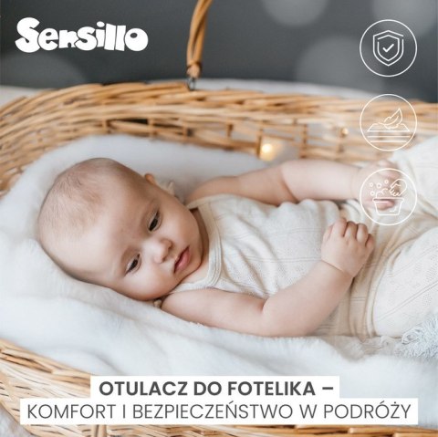 OTULACZ DO FOTELIKA PLUSZ BARANEK 75X75 GRAFITOWY
