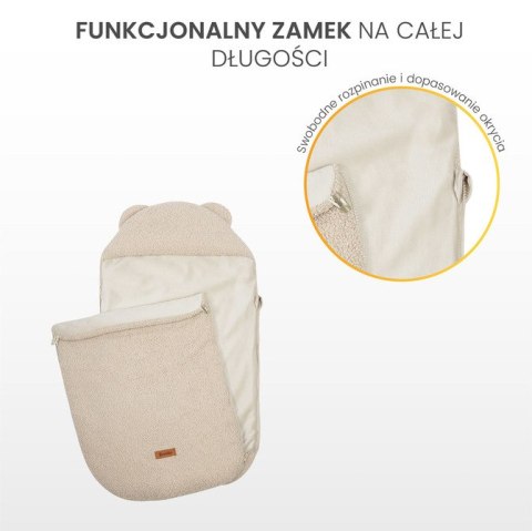 ŚPIWOREK 3w1 BARANEK CIEMNY BEŻ
