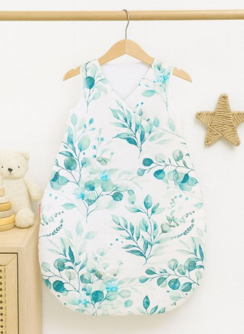 Śpiworek Niemowlęcy Całoroczny Ocieplany 75 Cm- Eucaliptus Mint