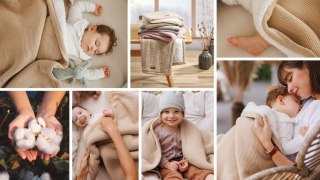 Koc Bawełna Z Ociepleniem Beżowy