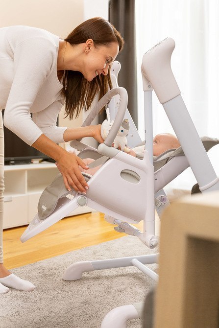 Krzesełko + Huśtawka Indigo Beige