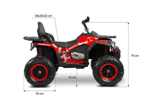 Pojazd Akumulatorowy Quad Gigant Red