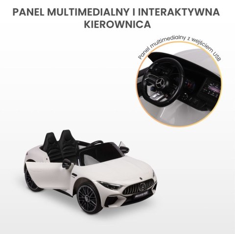 Pojazd Na Akumulator Mercedes Sl63 White