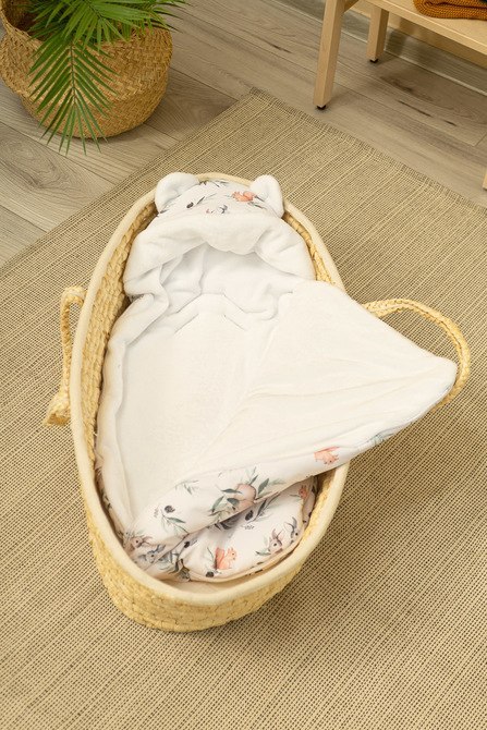 Śpiworek Do Fotelika I Wózka Głębokiego Sarenki Biały