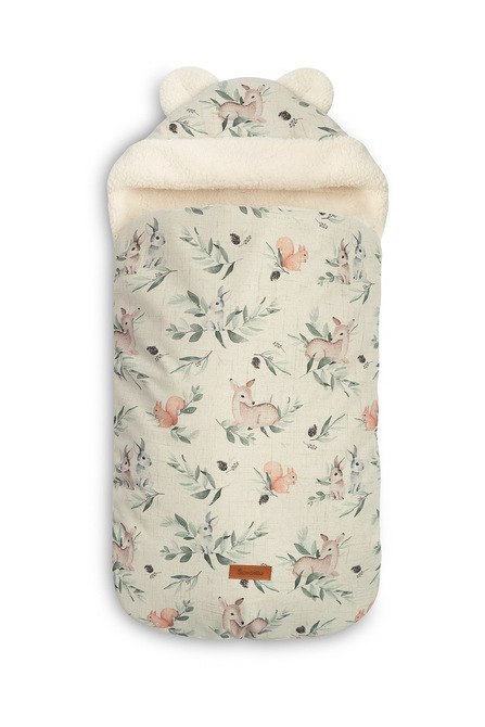 Śpiworek Do Fotelika I Wózka Głębokiego Sarenki Vintage