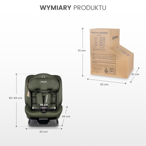 Fotelik Mundi I-Size Black (40-150)