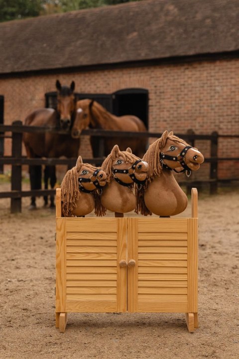 Hobby Horse Mały koń na kiju Premium brązowy jasny kasztan A5
