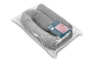 Ochraniacz Wałek Velvet Do Łóżeczka Szary