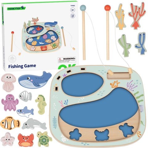TOOKY TOY Złowić Rybkę Gra Zręcznościowa Układanka Montessori
