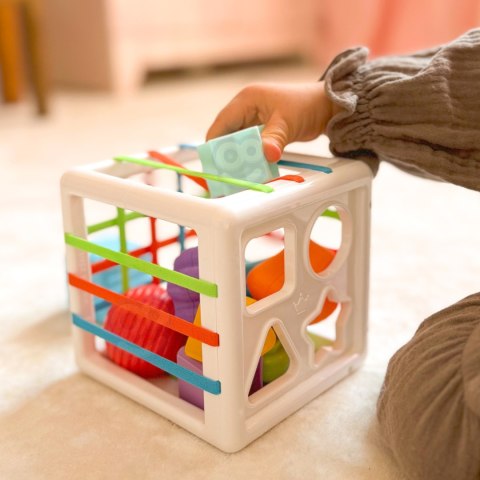 WOOPIE BABY Elastyczna Kostka Sensoryczna Sorter dla Dzieci Kolorowe Kształty 11 el.