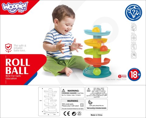 WOOPIE BABY Kulodrom Tor Kulkowy Zestaw Spirala + 3 Kulki WOOPIE BABY Kulodrom Tor Kulkowy Zestaw Spirala + 3 Kulki