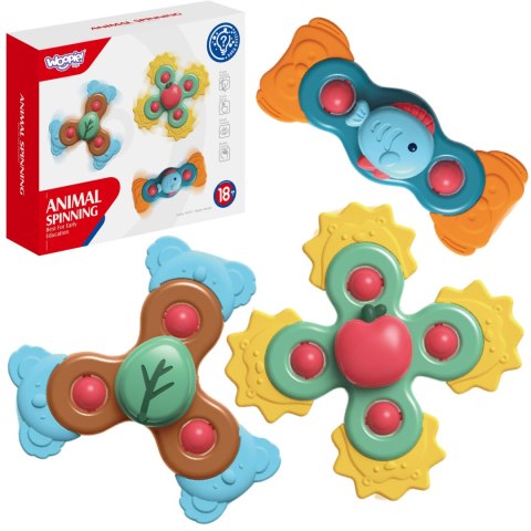 WOOPIE BABY Spiner Zabawka Sensoryczna Edukacyjna 3w1 Kolorowe WOOPIE BABY Spiner Zabawka Sensoryczna Edukacyjna 3w1 Kolorowe