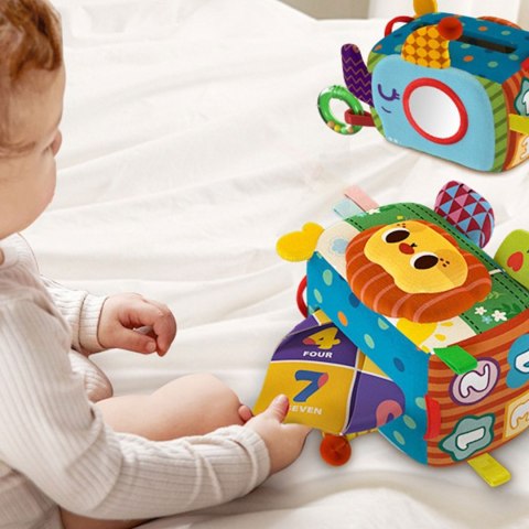 WOOPIE BABY Zabawka Edukacyjna Sensoryczna Pudełeczko Chusteczek