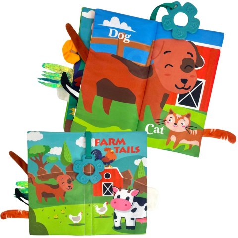 WOOPIE BABY Książeczka z Ogonkami Zwierząt Materiałowa WOOPIE BABY Książeczka z Ogonkami Zwierząt Materiałowa