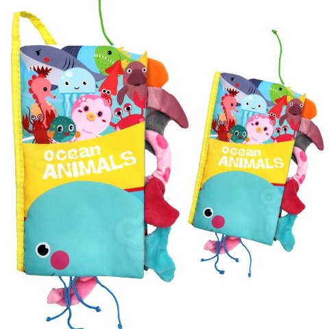 WOOPIE BABY Książeczka z Ogonkami Zwierząt Morskich Materiałowa