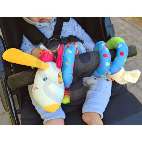WOOPIE BABY Miękka Zawieszka Spirala do Wózka Łóżeczka Piesek Edukacyjna WOOPIE BABY Miękka Zawieszka Spirala do Wózka Łóżeczka Piesek Edukacyjna