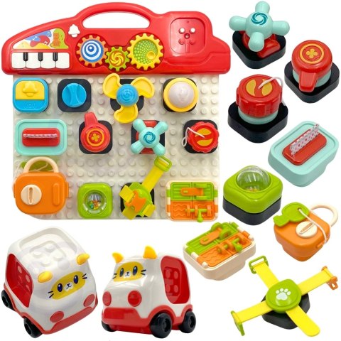 WOOPIE BABY Montessori Tablica Manipulacyjna Kolorowy Panel Aktywności