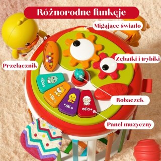 WOOPIE BABY Walec Kostka Sensoryczna Interaktywny Bębenek