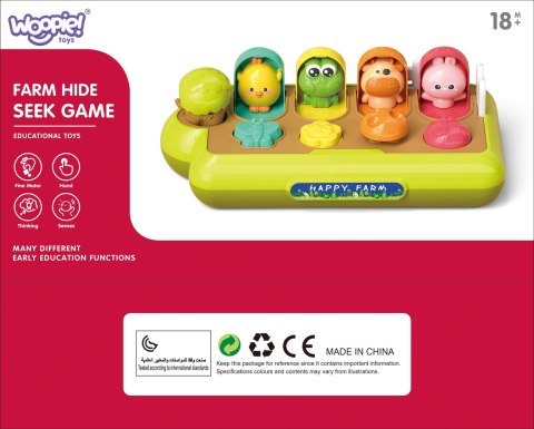 WOOPIE BABY Zabawka Edukacyjna Wyskakujące Zwierzątka Szczęśliwa Farma POP-UP