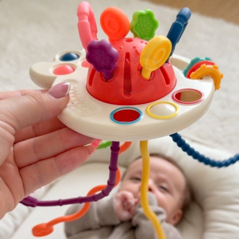 WOOPIE BABY Zabawka Sensoryczna Montessori Gryzak Wielofunkcyjny 0+